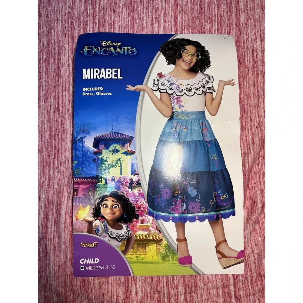 Spirit Of Halloween Disney Encanto Mirabel Costume Dress Child Md (8-10) - Picture 4 of 16